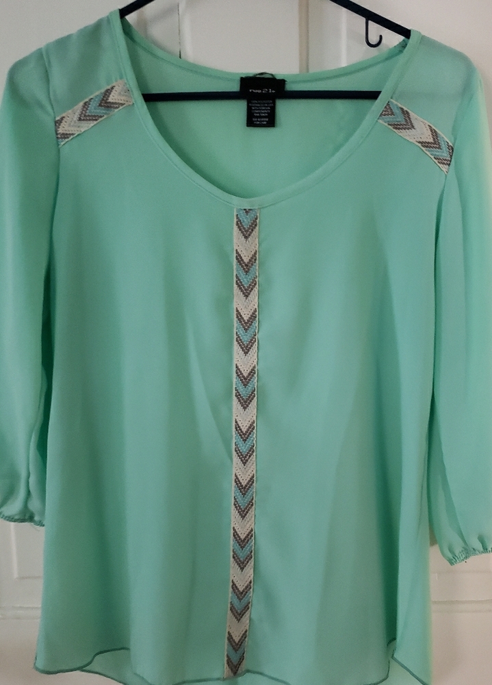 Mint Dress Blouse